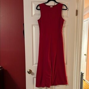 Women’s Red Sleeveless maxi fit Dress size S